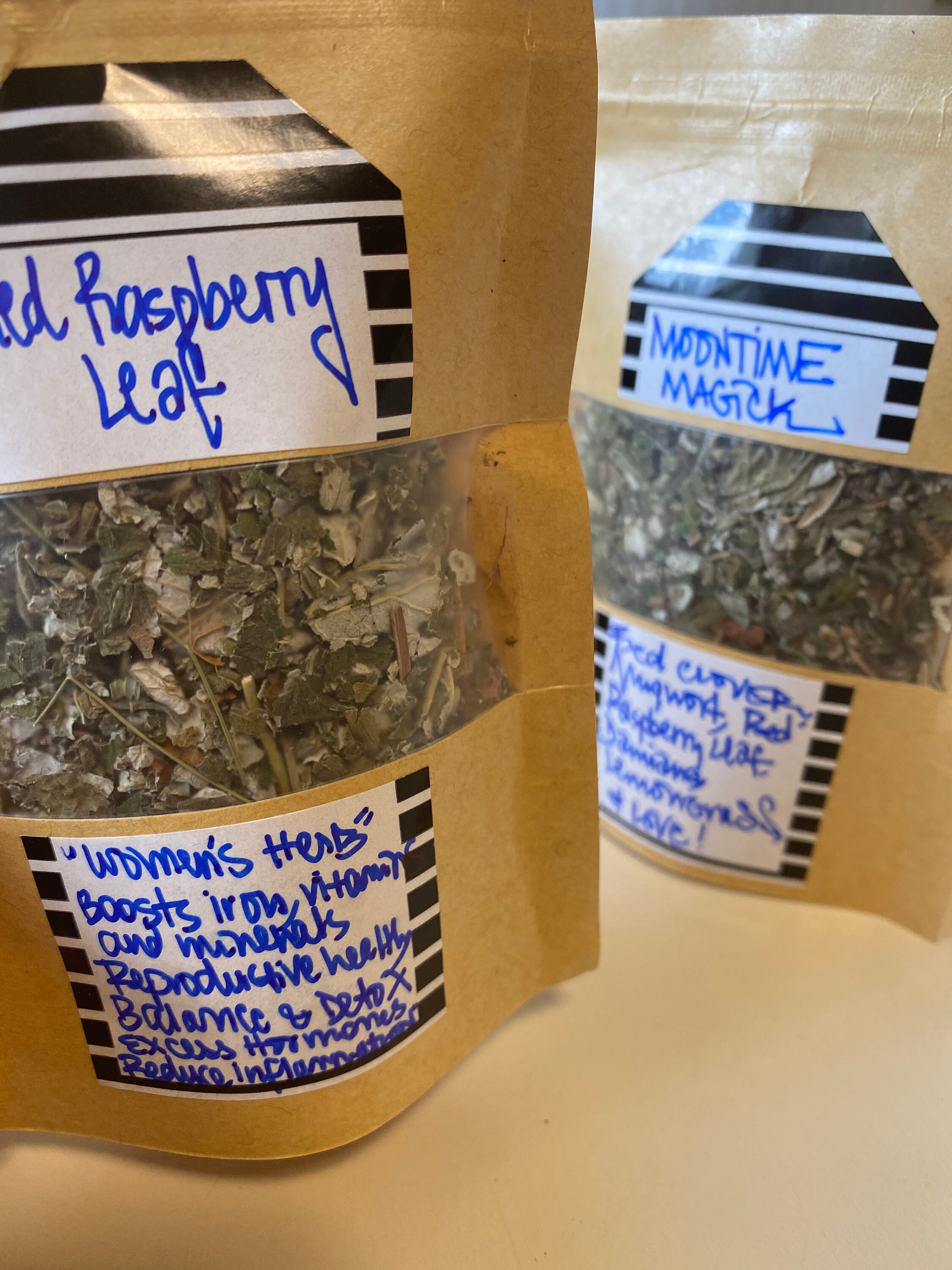 Organic Herb Packs 1oz Herbs available Red Raspberry Leaf Etsy
