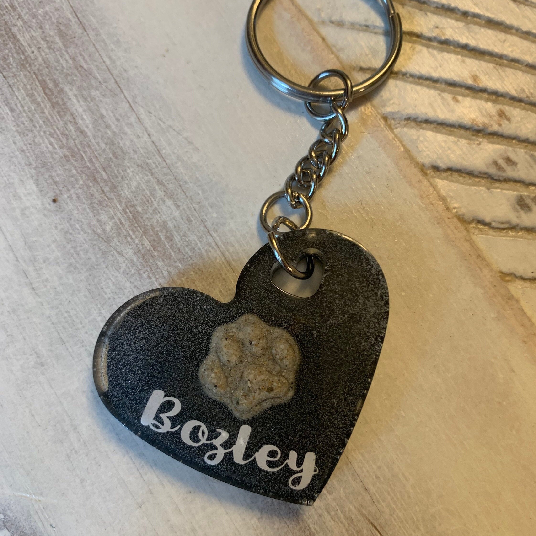 Paw Memorial Keychain/Hanging Pet Ashes Keepsake Cremation Etsy
