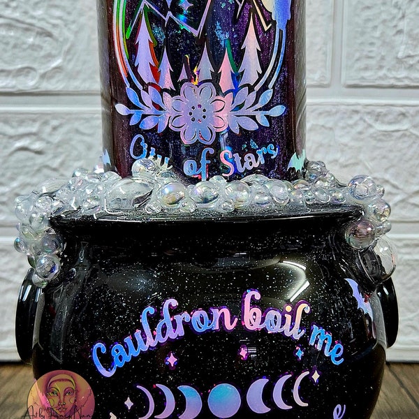 Custom order Lighted Cauldron Acotar inspired tumbler 24 oz