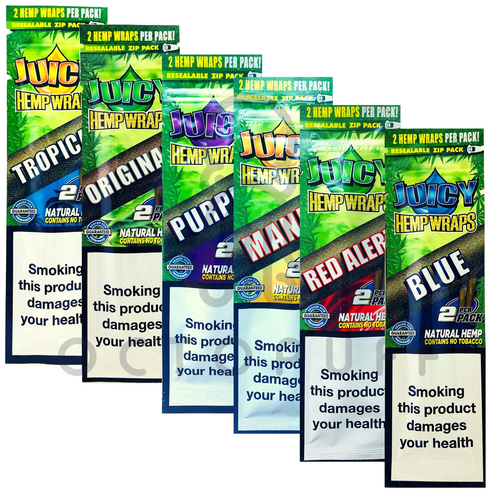 Juicy Jay Hemp Wraps Blunt Wraps 6 Pack Mixed Flavours Etsy