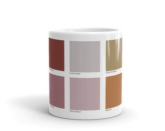 Taza de paleta de nostalgia del futuro