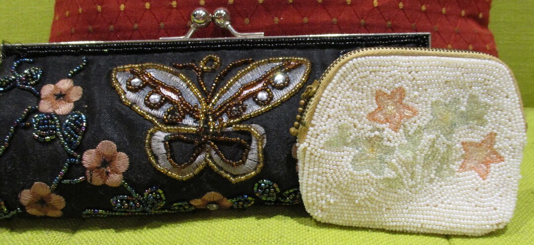 Two-Tone Vintage Bee Gold Studded Handbag - 2 Sizes