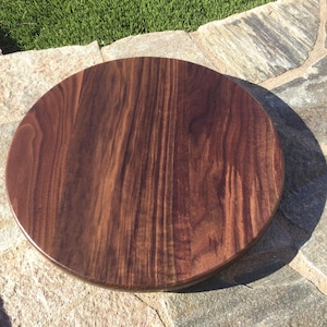 Beautiful Black Walnut Lazy Susan!  Handcrafted hardwood table centerpiece.  Great gift idea. Multiple & custom sizes available.