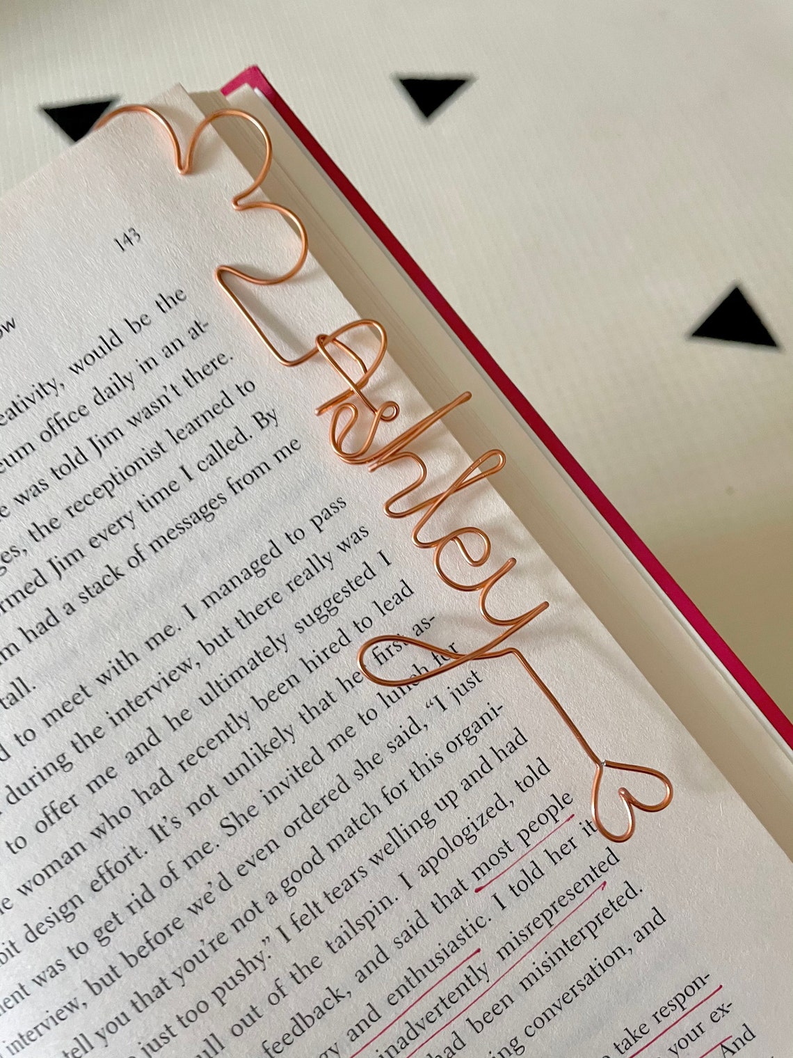 Handmade & Personalized wire bookmarks / Custom made / Unique Etsy