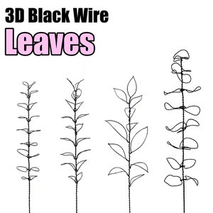 3D wire leaf stems