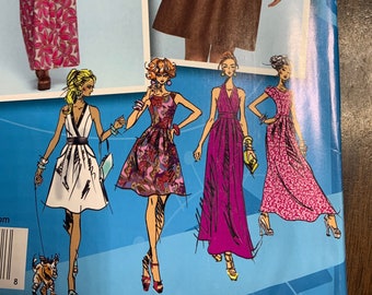 Dress with  4+ bodice variations Not a PDF misses size 12-20 project runway   plus pattern