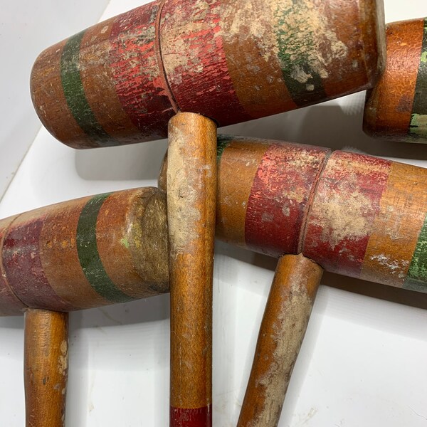 Croquet Mallets Etsy