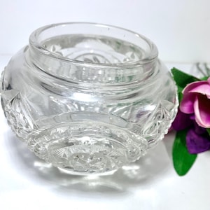 Bud vase vintage lead glass crystal small bud vase cut lead crystal