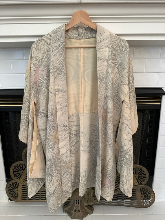 1940s raw silk kimono