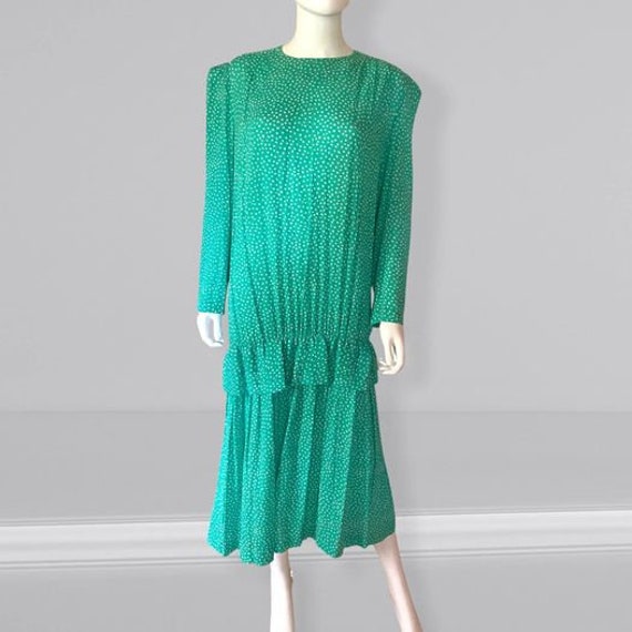 Vintage 70s/80s French Prairie Cottage Core Dress… - image 1