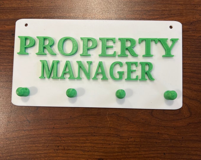 3D Personalized Sign with 4 key hangers