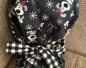 gorro de quirófano navideño