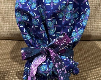 Gorro quirúrgico lavable de mezcla de algodón - Reversible
