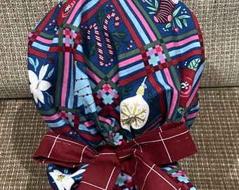 gorro de quirófano navideño