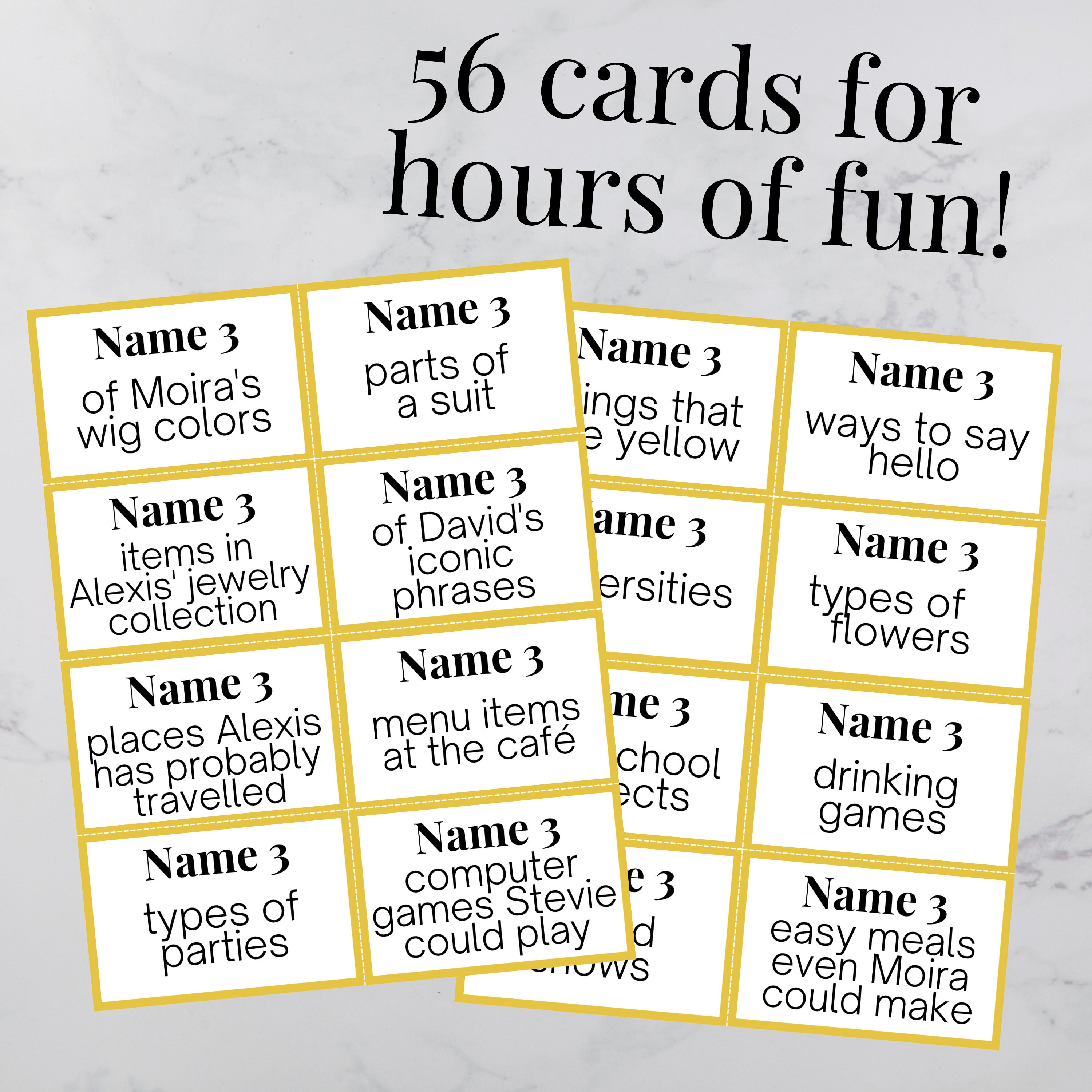 Schitt s Creek 5 Seconds Game Printable Birthday Party Game Game schitt-s-creek-5-seconds-game-printable-birthday-party-game-game