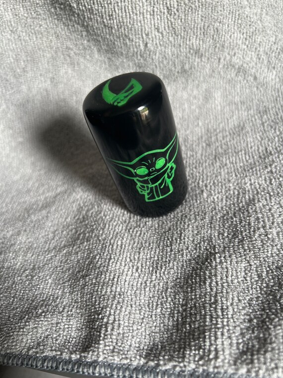 Baby Yoda Themed Resin Shift Knob Glow in Dark Etsy