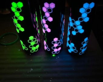 Glow Kamm - 130 mm Resin Schaltknauf nachleuchtend