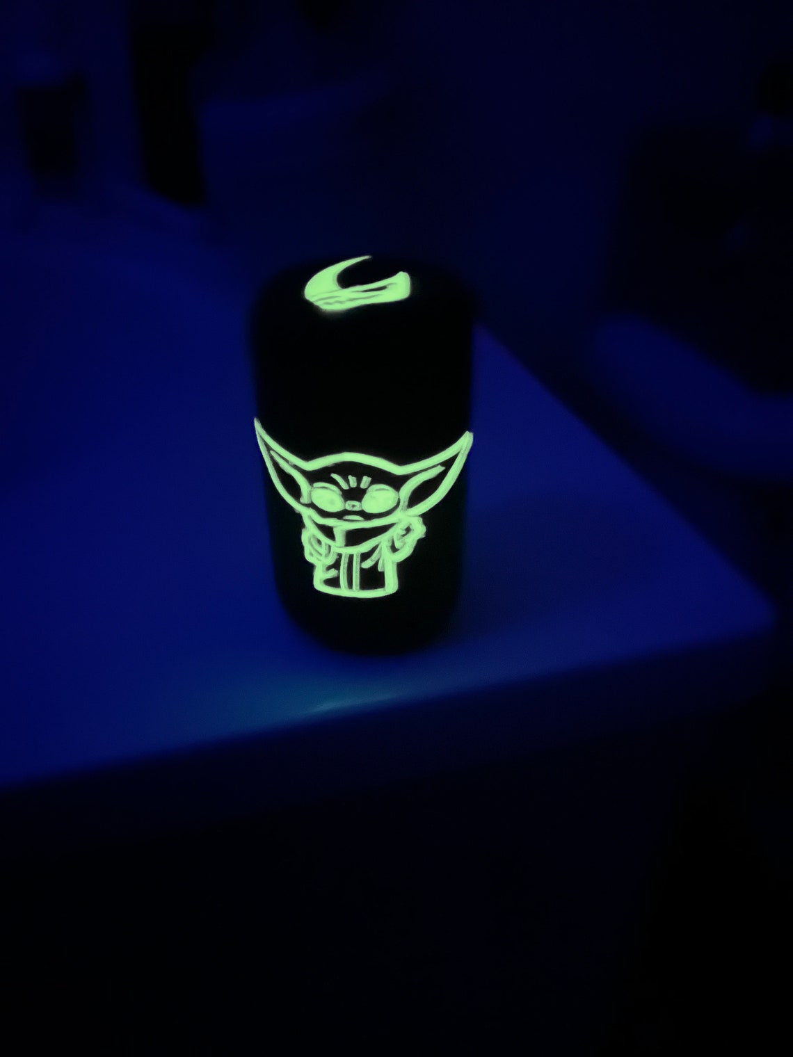 Baby Yoda Themed Resin Shift Knob Glow in Dark Etsy