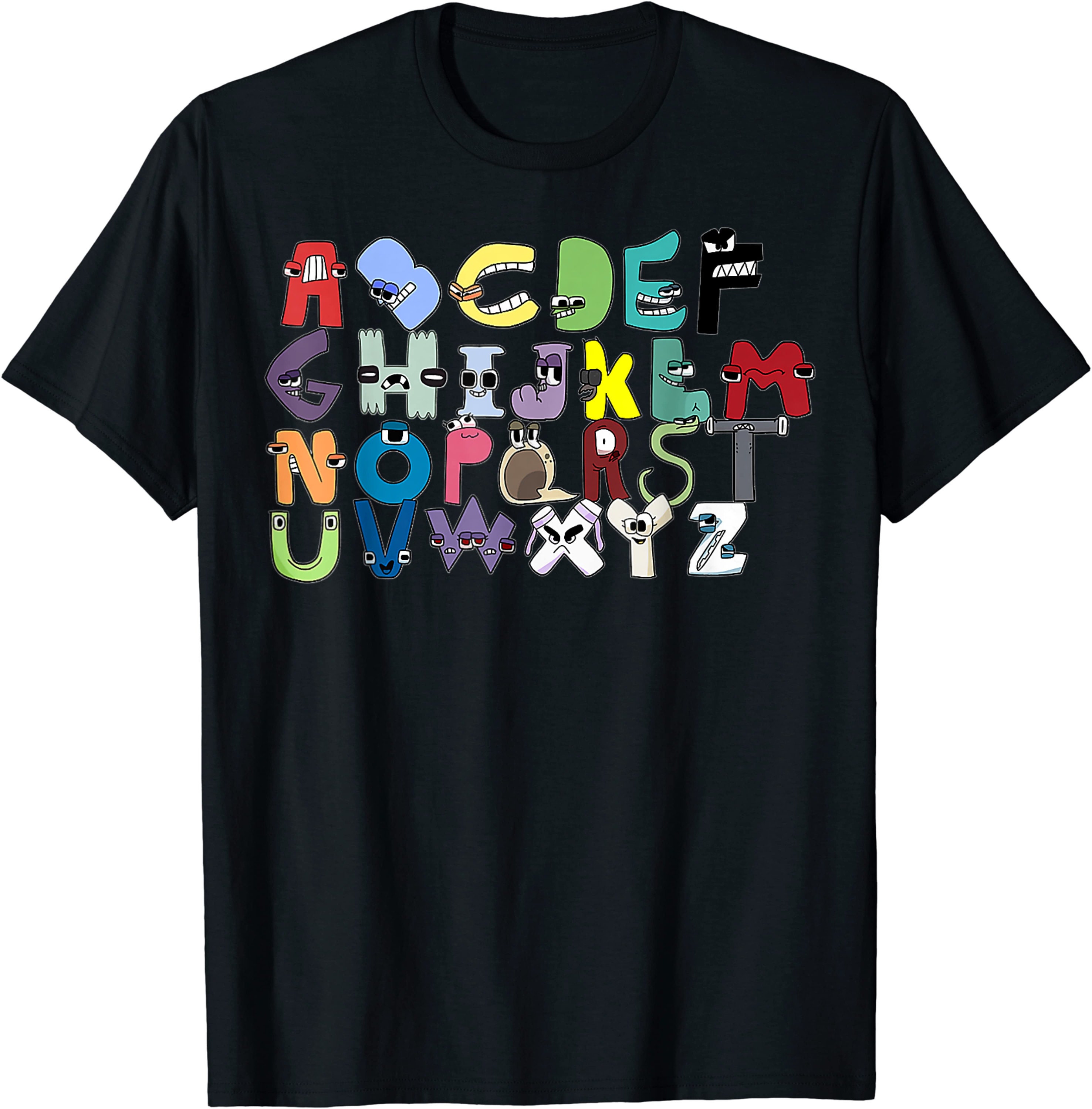 Villain Letter Abc Costume Boys Matching Evil Alphabet Lore T