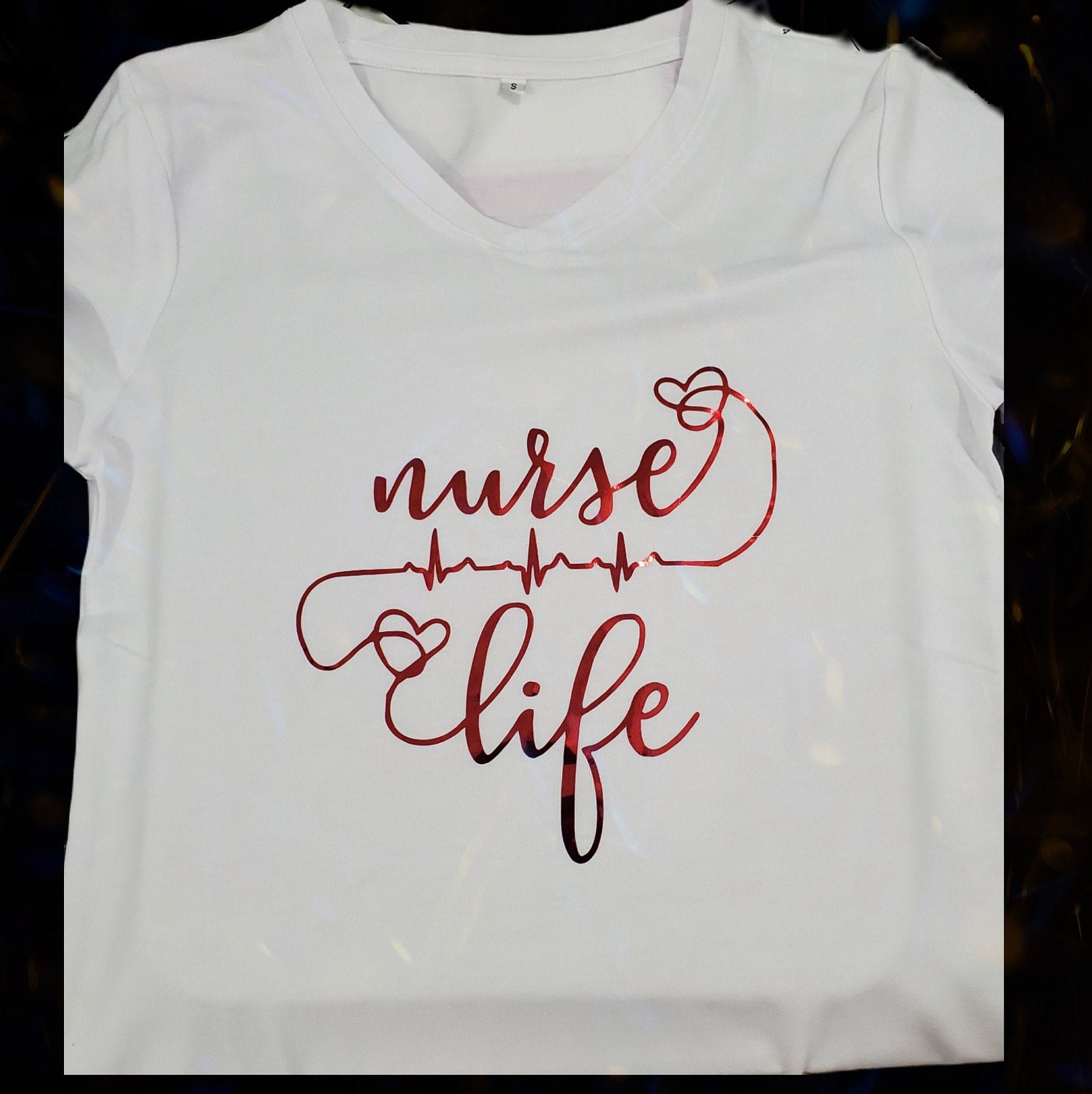 Nurse Life TShirt personalized polyester materialv Etsy