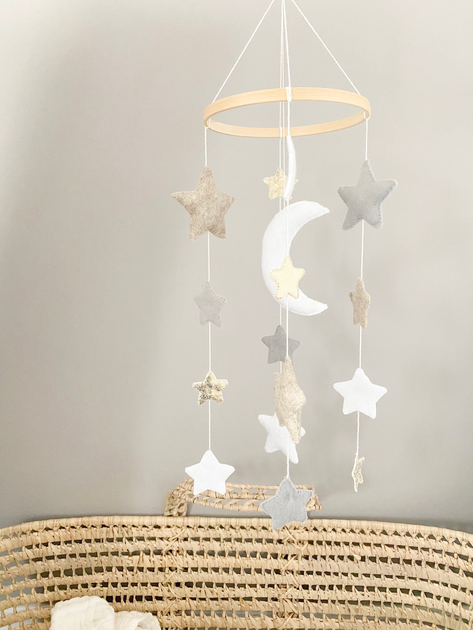 Stars and Moon Mobile Baby Crib Mobile Night Sky Mobile Etsy