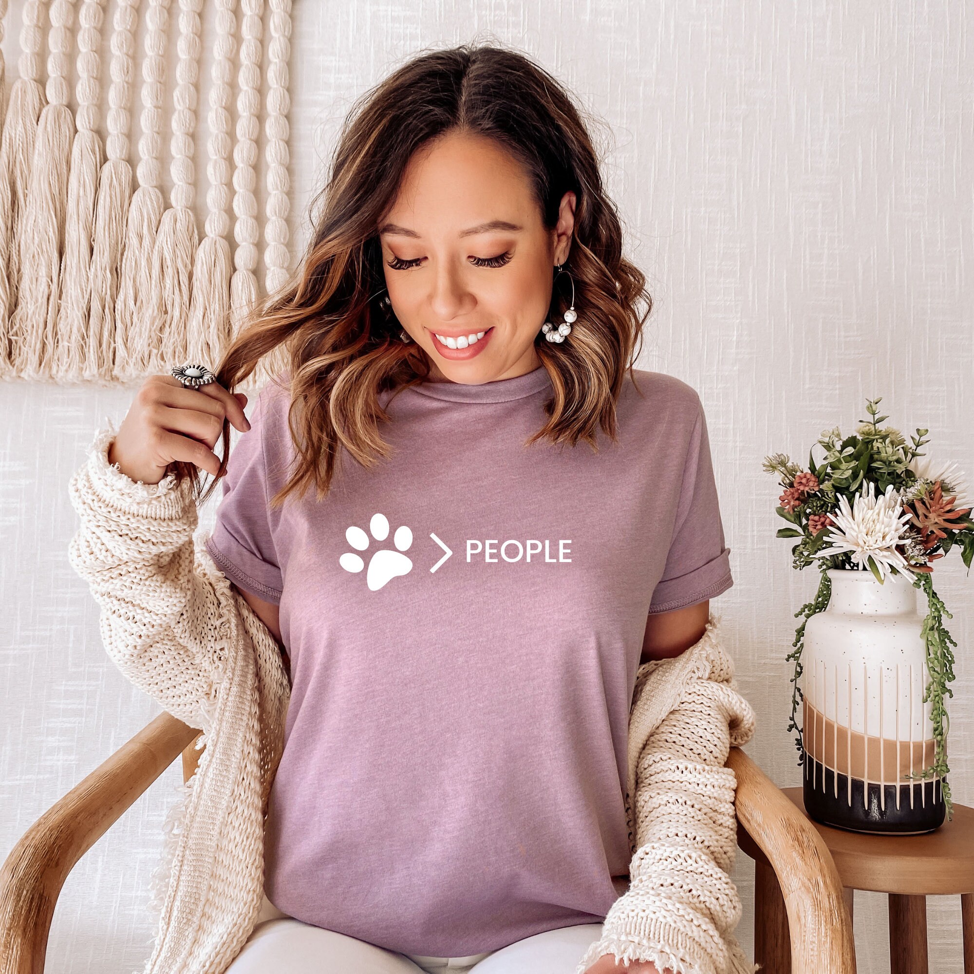 Hunde über Menschen Shirt Hunde Mama Shirt HundeHemden für Etsy