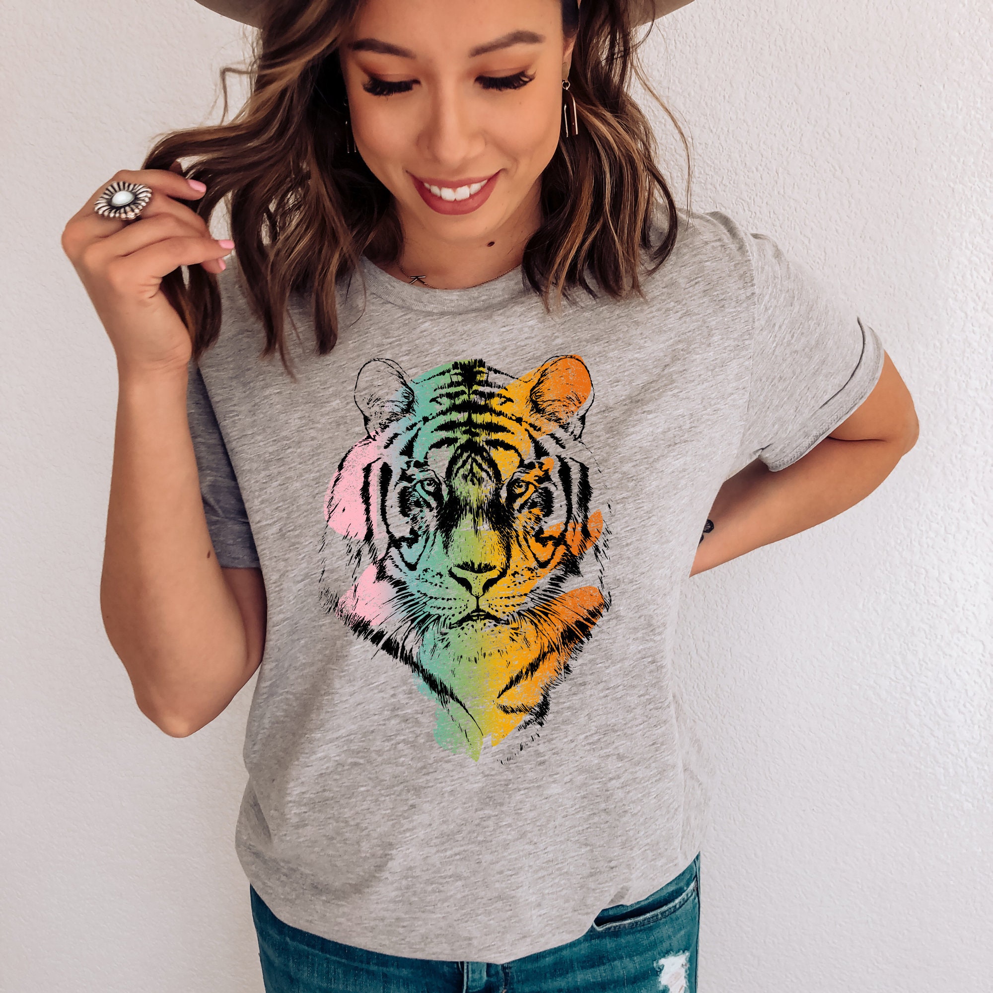 Tiger Shirt Year of the Tiger Tiger Face Tshirt - Etsy