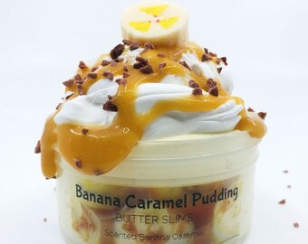 Banana Caramel Pudding DIY Slime