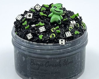 Boogie Crunch Bingsu Slime: Halloween Crunchy Slime Blueberry Muffins Geurend