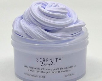 Serenity Aromatherapy Dough, Butter Slime, Lavender Scented Slime
