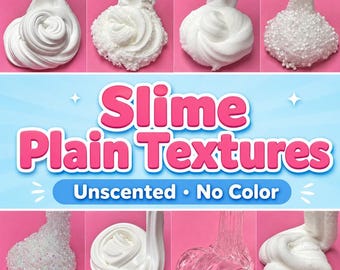 Slime à texture pure (7 oz) : Slime de réparation DIY non parfumé - Textures de base unies au choix