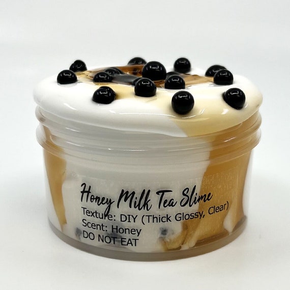 Honey Milk Tea Slime DIY Thick Glossy Scented Slime