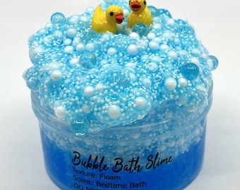 Bubble Bath Floam Slime, Bedtime Bath Scented