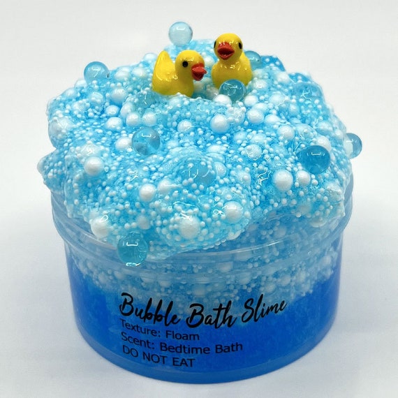 Bubble Bath Floam Slime, Bedtime Bath Scented