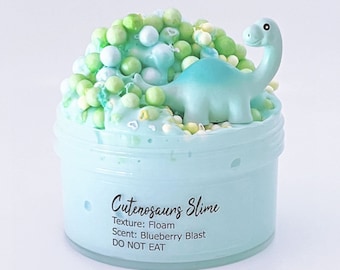 Slime perfumado Cutenosaurs Floam, dije de dinosaurio aleatorio, slime para niños, arcoíris artístico