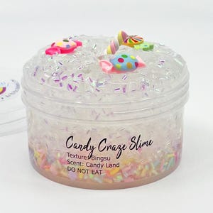 Candy Craze Bingsu Slime, Scented Slime, Sensory Toy, Slime Shop Artistic Rainbow