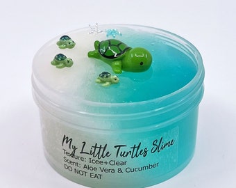 My Little Turtles Icee Clear Scented Slime