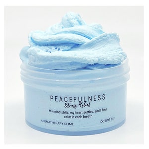 Peacefulness Aromatherapy Dough, Cloud Cream, Stress Relief Scented Slime, Artistic Rainbow Slime Shop
