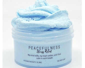 Peacefulness Aromatherapy Dough, Cloud Cream, Stress Relief Scented Slime, Artistic Rainbow Slime Shop