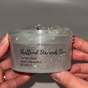 Shattered Diamonds Clear Semi Bingsu Unscented Slime