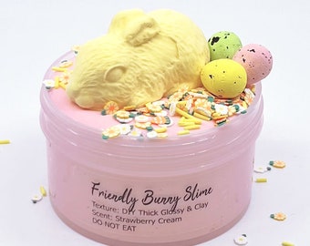 Friendly Bunny DIY Slime, Artistic Rainbow, Slime Shop, DIY, Stress toy, Easter