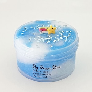 Sky Dream Icee Scented Slime, Artistic Rainbow Slime Shop