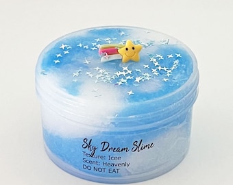 Sky Dream Icee Scented Slime, Artistic Rainbow Slime Shop