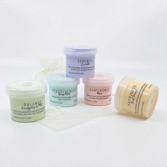 Aromatherapy Dough Sample Slime, Stress Relief, Artistic Rainbow, Slime Shop
