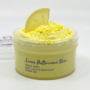 Butter Slime Lemon Buttercream Scented Slime Shop Artistic Rainbow