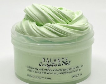 Balance Aromatherapy Dough, Butter, Eucalyptus & Mint Scented Slime