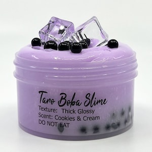 Taro Boba Dicker, glänzender, duftender Schleim