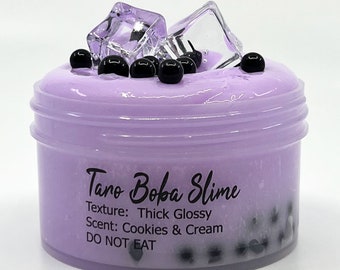 Taro Boba Thick Glossy Scented Slime