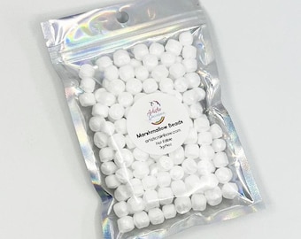 White Marshmallow Foam Beads: Crunchy Slime Craft Supply (3g/4oz)