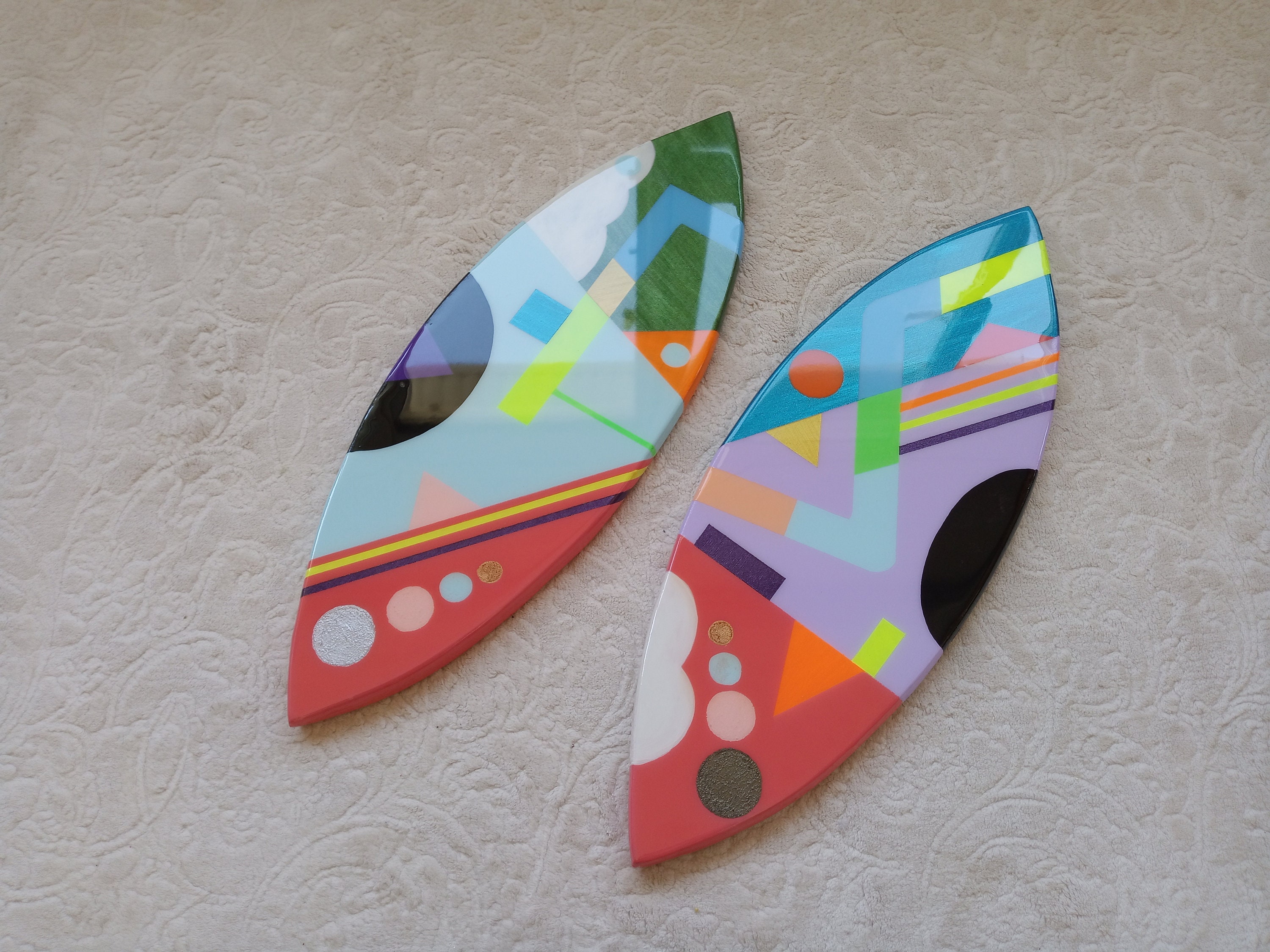 Geometric surfboard designs deals